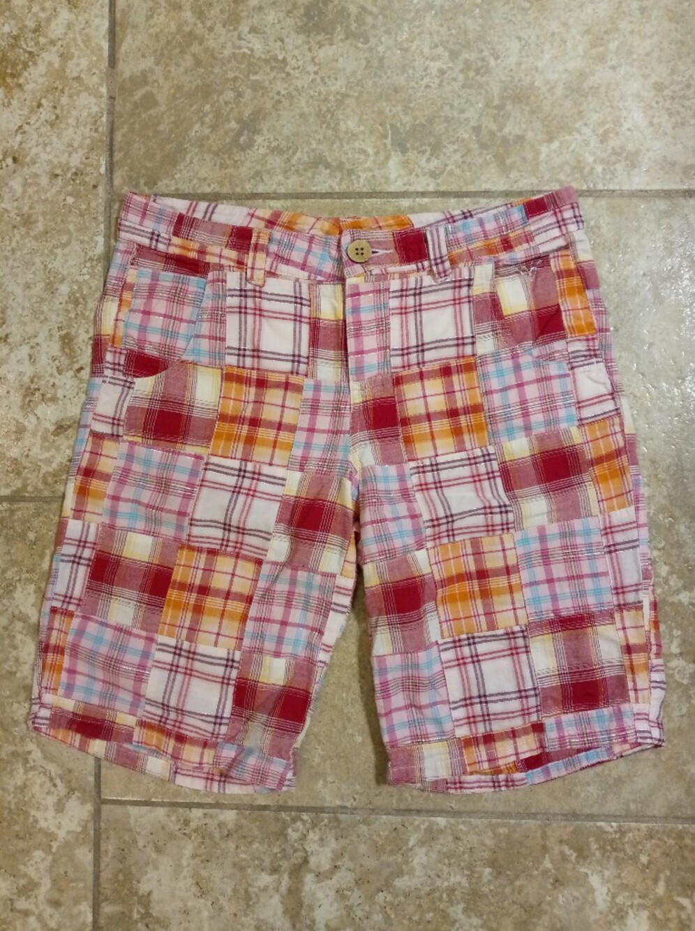 Justice Girls Plaid Shorts Size 14 – Colorful Plaid.
